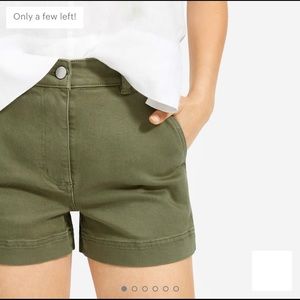 Everlane Cotton Twill Short NWT Surplus Green, 12